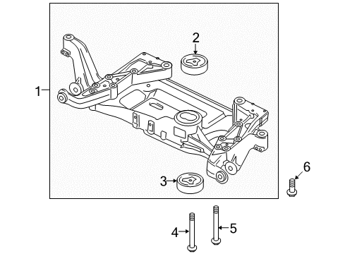 2010 Audi TT Quattro Suspension Mounting - Front