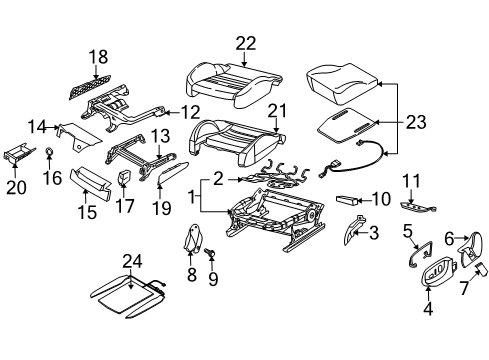 2013 Audi Q7 Front Seat Components