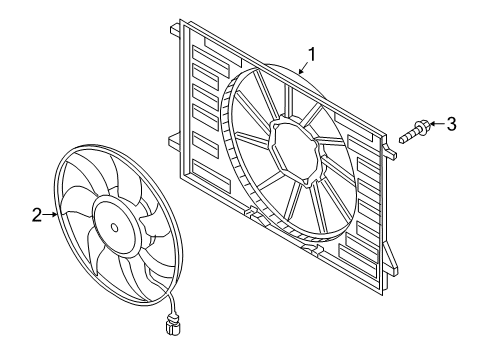 2020 Audi A6 Quattro Cooling System, Radiator, Water Pump, Cooling Fan Diagram 2