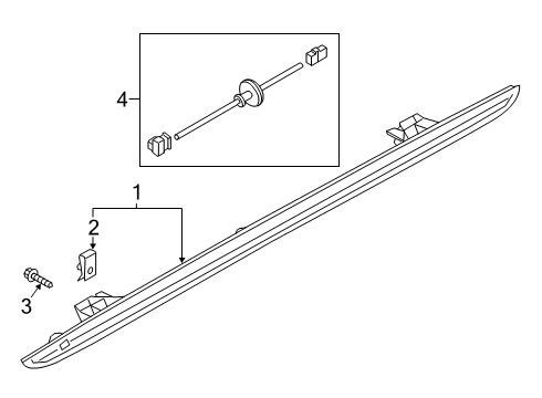 2022 Audi Q3 High Mount Lamps