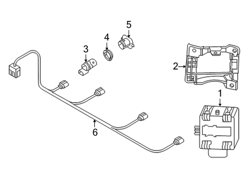 2021 Audi A4 allroad Electrical Components - Rear Bumper