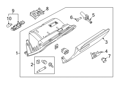 2017 Audi Q3 Quattro Glove Box