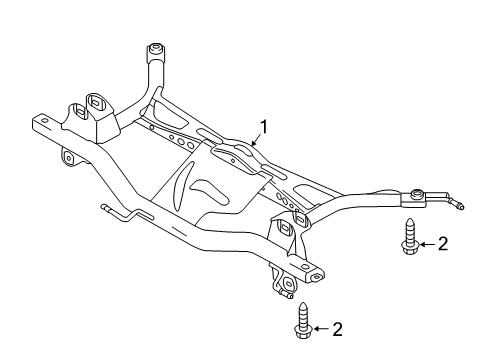 2017 Audi Q3 Quattro Suspension Mounting - Rear