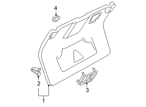 2007 Audi S4 Interior Trim - Trunk Lid