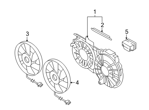 2007 Audi A4 Quattro Cooling System, Radiator, Water Pump, Cooling Fan Diagram 4