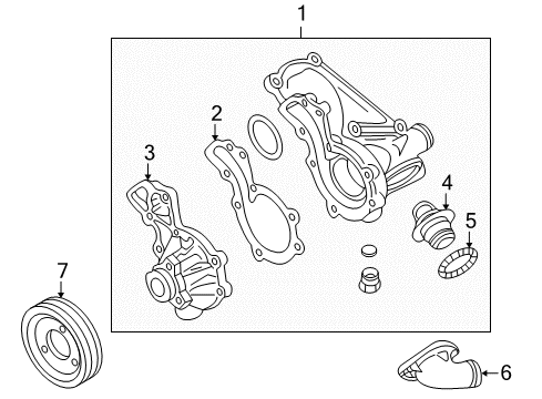 1998 Audi A4 Quattro Water Pump