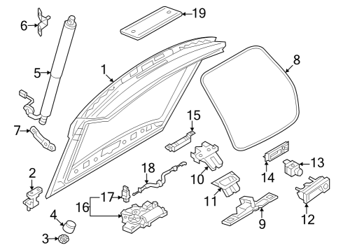 2022 Audi Q4 e-tron Sportback Gate & Hardware