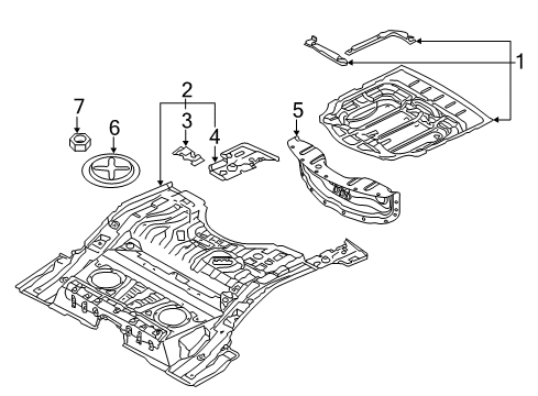 2013 Audi Q7 Rear Floor & Rails