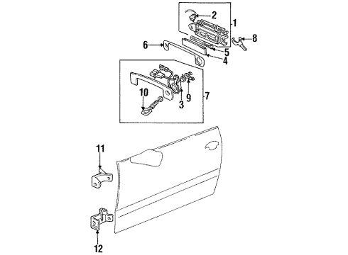 1998 Audi Cabriolet Door Hardware