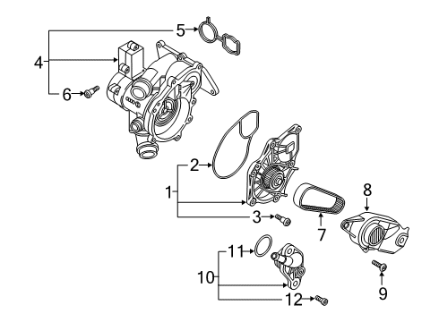 2022 Audi Q3 Water Pump