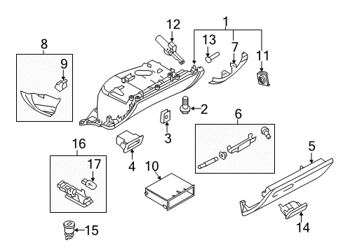 2015 Audi allroad Glove Box