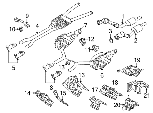 2004 Audi S4 Exhaust Components