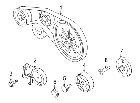 2009 Audi R8 Belts & Pulleys