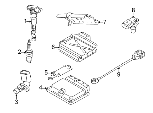 2007 Audi A8 Quattro Powertrain Control