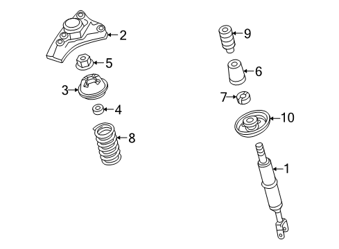 2006 Audi A6 Quattro Struts & Components - Front