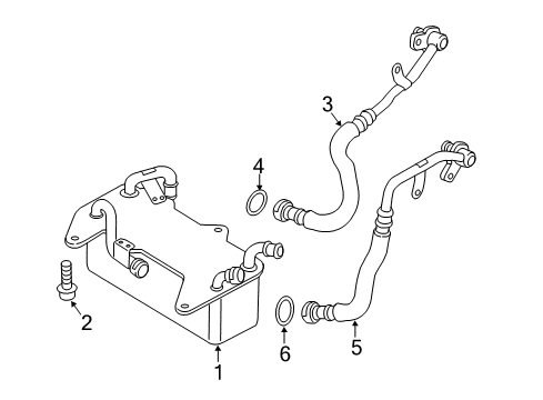 2016 Audi A6 Quattro Trans Oil Cooler