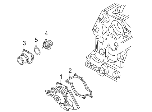 1999 Audi A8 Quattro Water Pump