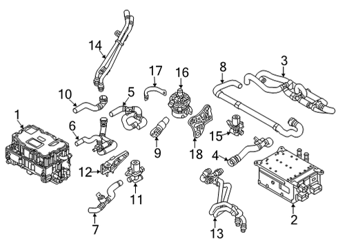 2020 Audi A8 Quattro Hoses, Lines & Pipes Diagram 3