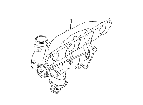 2017 Audi A5 Quattro Exhaust Manifold