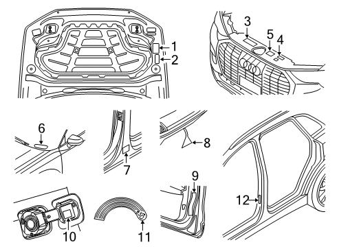 2022 Audi Q3 Information Labels