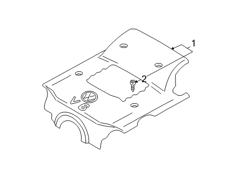 1998 Audi A6 Quattro Engine Appearance Cover