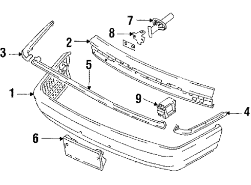 1986 Audi 5000 Quattro Front Bumper