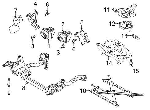 2010 Audi A4 Quattro Engine & Trans Mounting