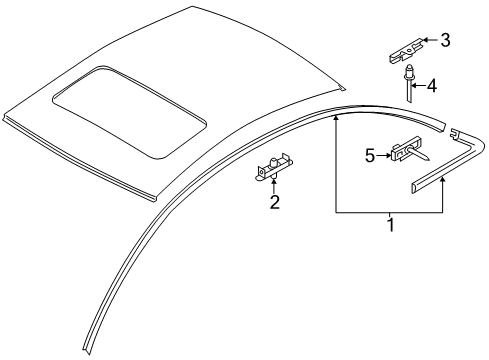 2015 Audi S8 Exterior Trim - Roof