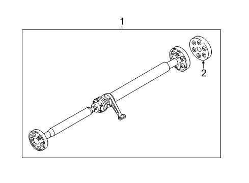 2017 Audi Q3 Quattro Drive Shaft - Rear