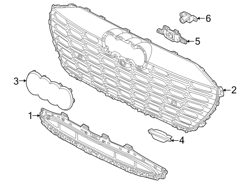 2024 Audi Q8 e-tron Grille & Components