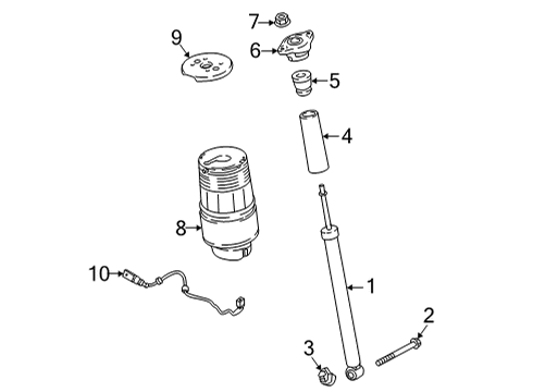 2022 Audi e-tron GT Shocks & Components - Rear