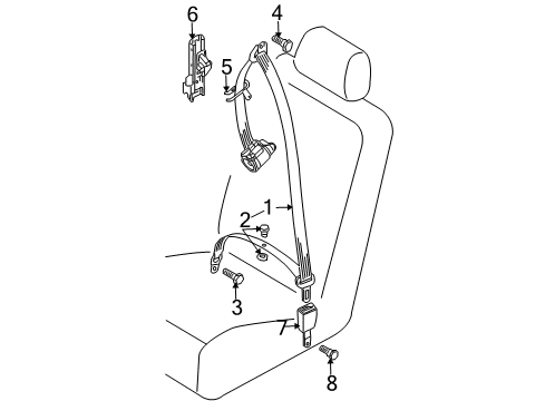 2011 Audi Q7 Seat Belt Diagram 3