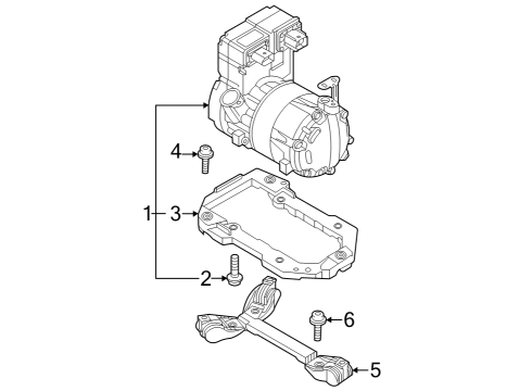 2024 Audi Q4 e-tron A/C Compressor