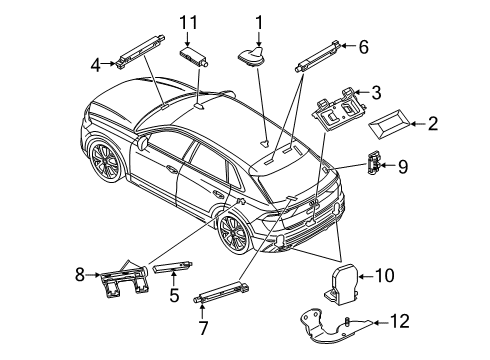 2023 Audi RS Q8 Antenna & Radio