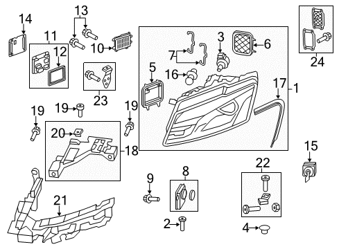 2011 Audi Q5 Bulbs Diagram 2