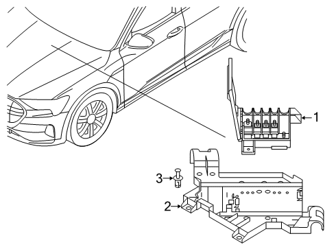 2021 Audi e-tron Sportback Fuse & Relay Diagram 1