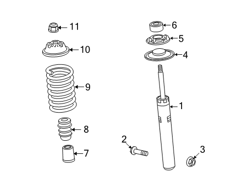 2010 Audi S5 Struts & Components - Front