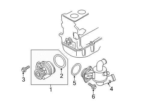 2011 Audi TTS Quattro Water Pump