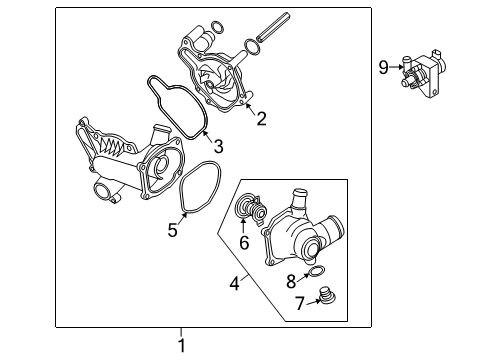 2011 Audi S6 Water Pump