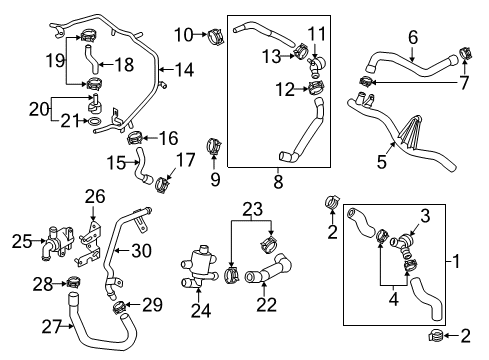 2017 Audi A3 Hoses, Lines & Pipes