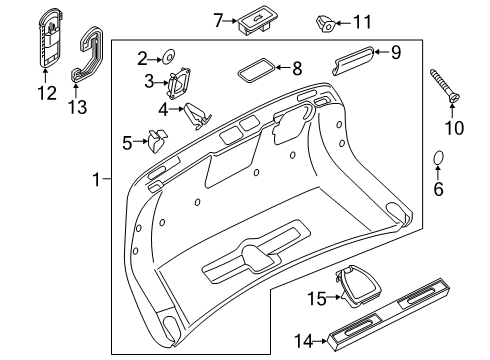 2020 Audi A8 Quattro Interior Trim - Trunk Lid