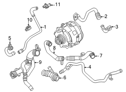 2022 Audi S7 Sportback Hoses, Lines & Pipes