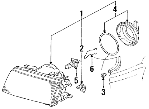 1998 Audi Cabriolet Bulbs