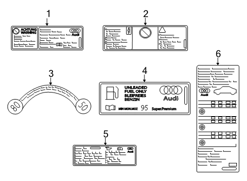2015 Audi A3 Information Labels