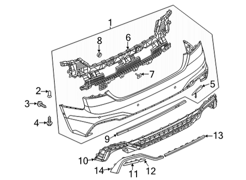 2022 Audi RS5 Bumper & Components - Rear