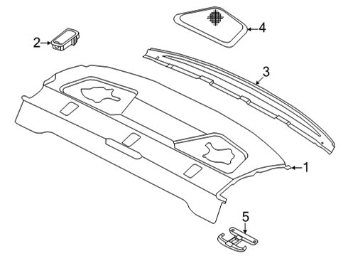 2022 Audi S3 Interior Trim - Rear Body Diagram 4