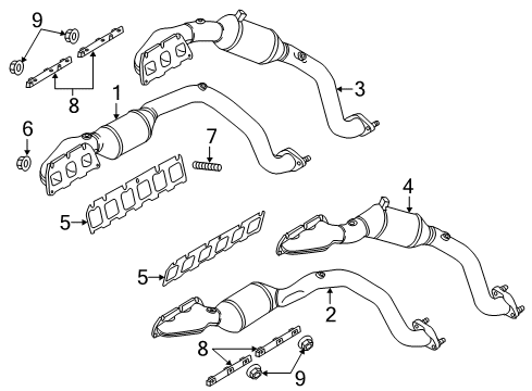 2015 Audi A8 Quattro Exhaust Manifold