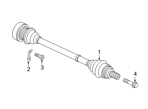 2022 Audi e-tron Quattro Drive Axles - Rear