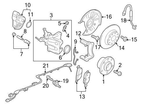 2022 Audi S3 Control Module Diagram for 5WA-907-379-BL-REP