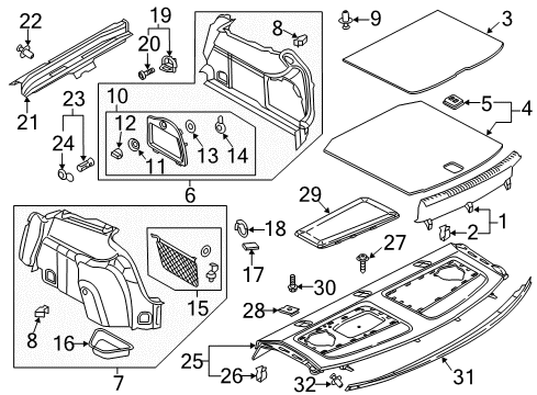 2016 Audi S3 Interior Trim - Rear Body